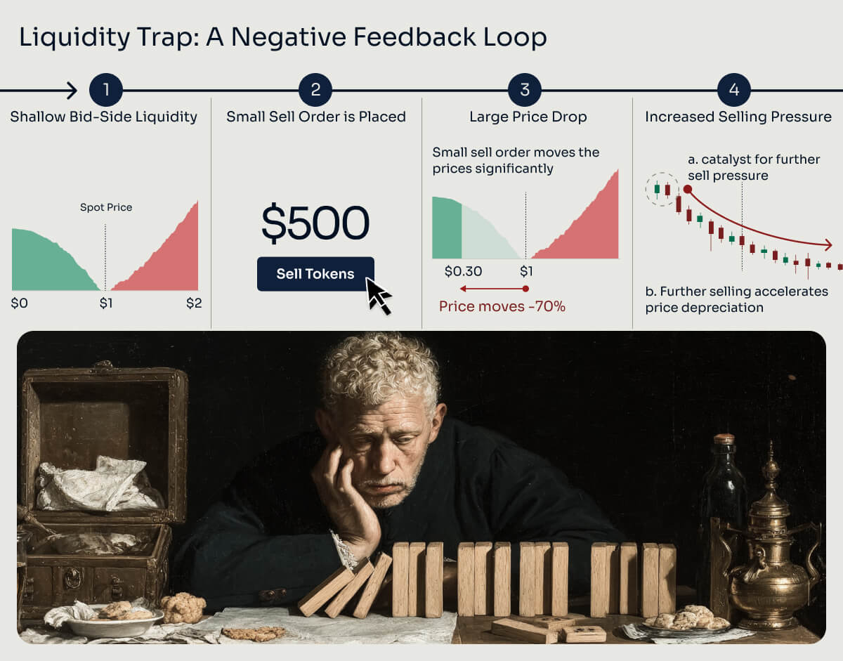 can poor liquidity impact my token price